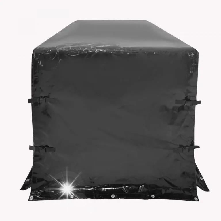 JAGO Plandeka Transportowa 210 x 114 x 110 cm, PVC 1000D, Czarna
